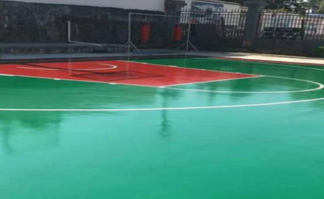 烟台篮球场翻新地面